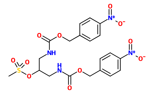 (image for) MC009739 Methanesulfonic acid 2-(4-nitro-benzyloxycarbonylamino)-1-[(4-nitro-benzyloxycarbonylamino)-methyl]-ethyl ester